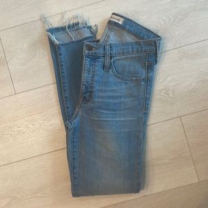 High rise skinny jeans